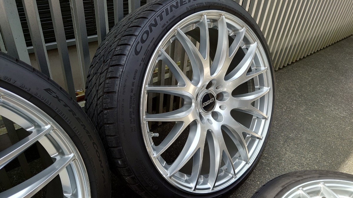 RAYS HOMURA2x9 9Jインセット30 フェイス2 245/35R20 コンチネンタル