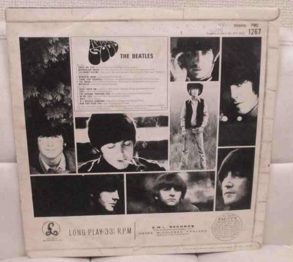 ☆ LOUD CUT 彡 The Beatles Rubber Soul [ UK ORIG mono '65 Parlophone PMC 1267] MAT 1 / 1 / Garrod & Lofthouse Ltd.
