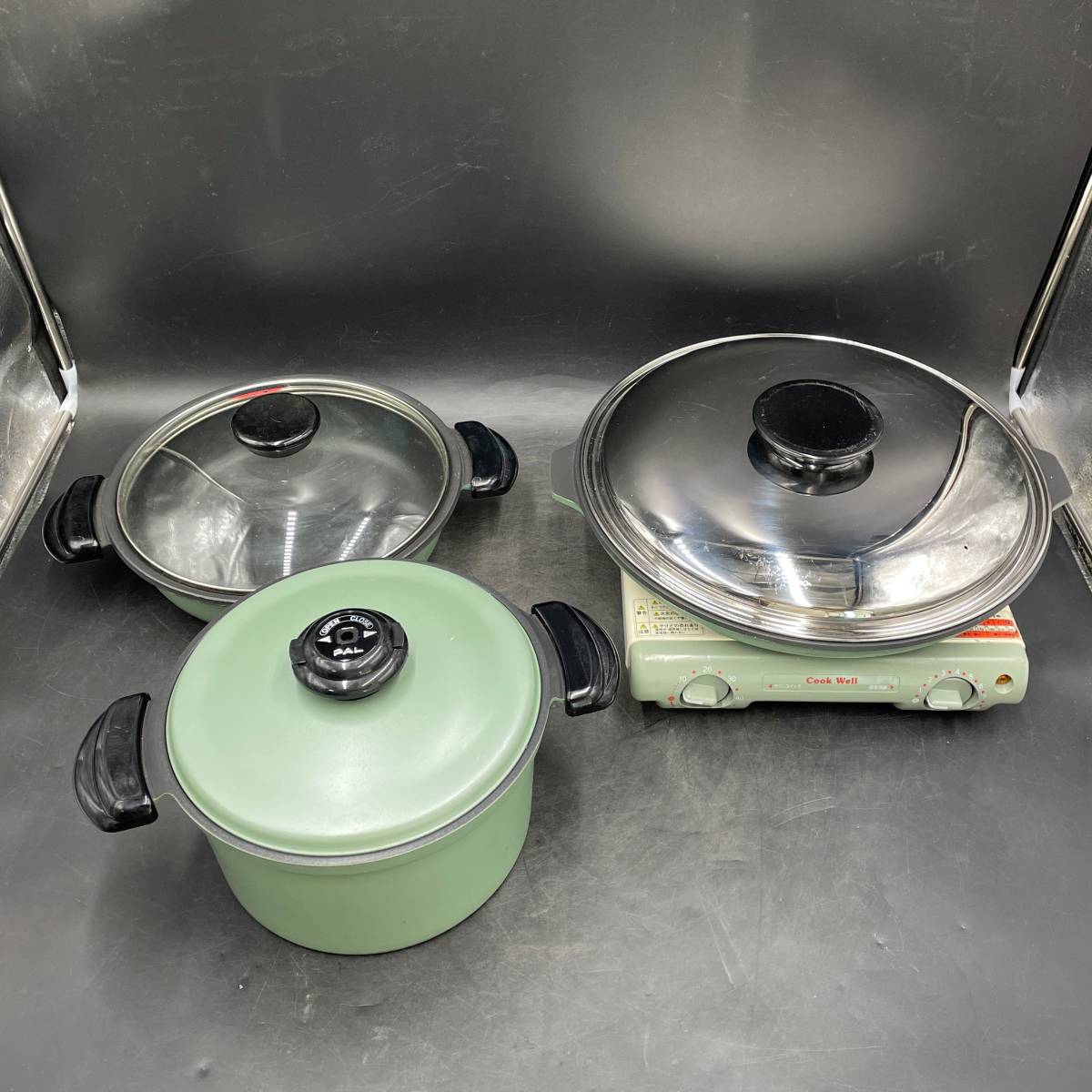PAL/パル クッキングヒーター Cook Well 鍋セット 片手鍋 両手鍋 ホットプレート 調理器具 【21550】