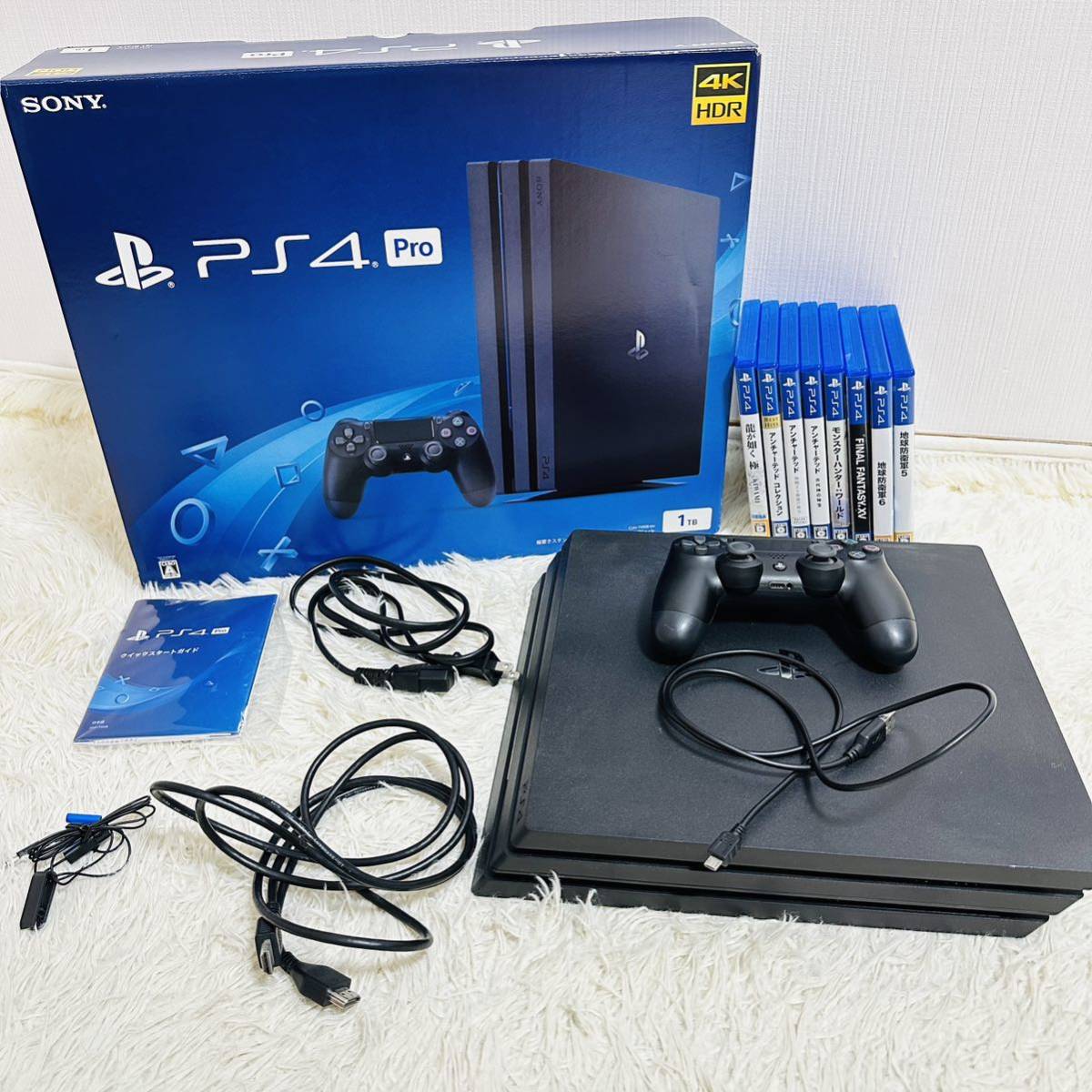 完品 動作品 SONY PS4 Pro プレイステーション4 本体 1TB CUH-7100BB01 