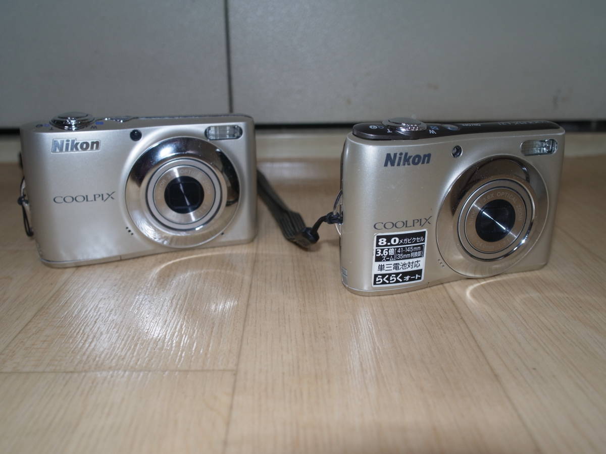 Nikon Coolpix L22 と L21 2台まとめて 【動作しますがジャンク扱いに 