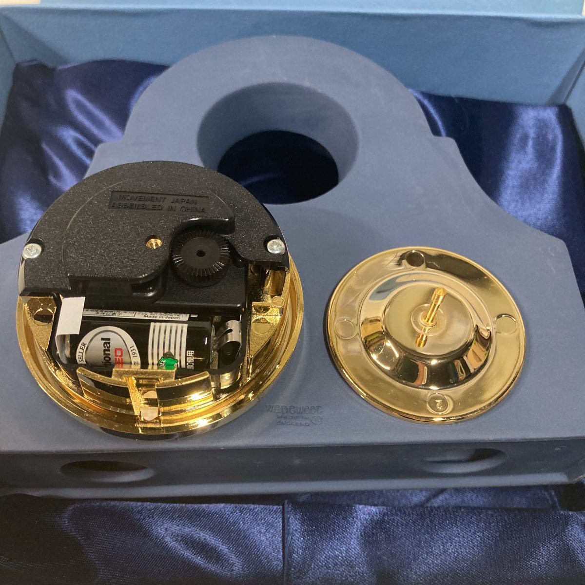 ウエッジウッド ジャスパー ウェア ファイン ボーン チャイナクロック