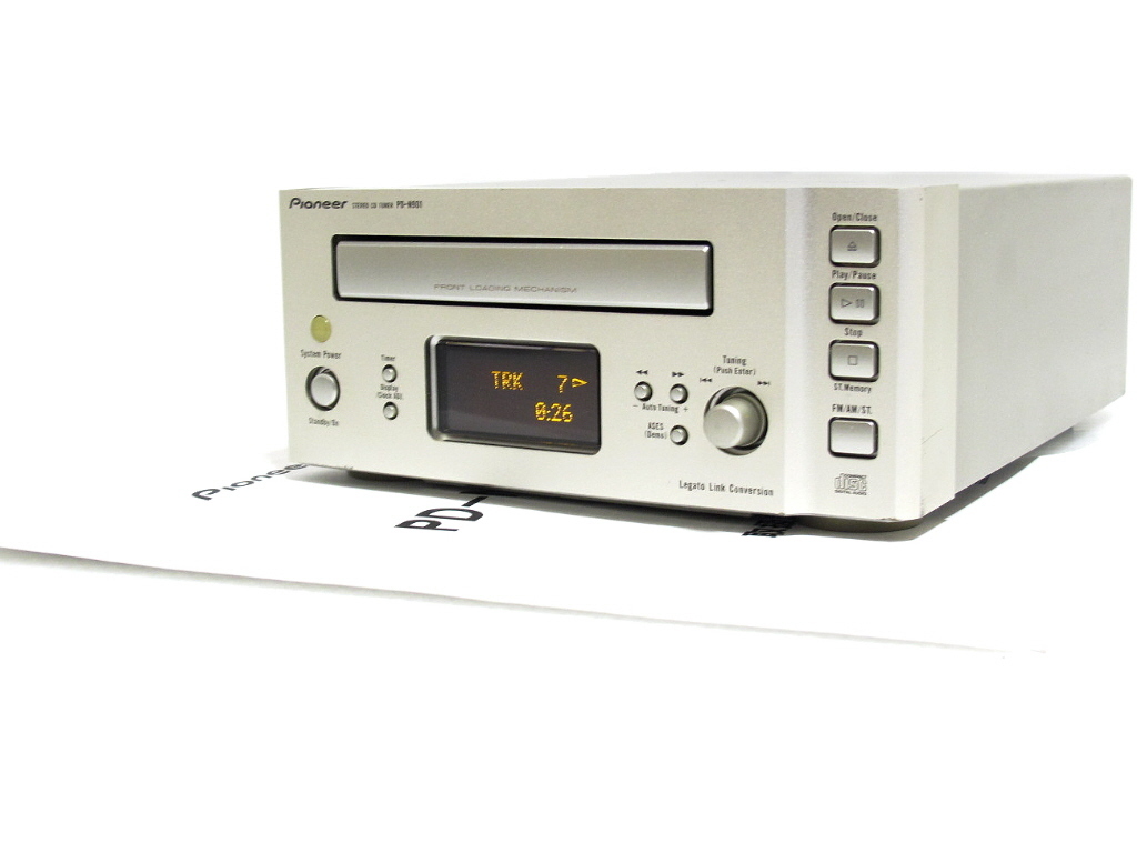 補償付き◆PIONEER 小型CD&チューナー(ラジオ)★アンテナ、リモコンおまけ！