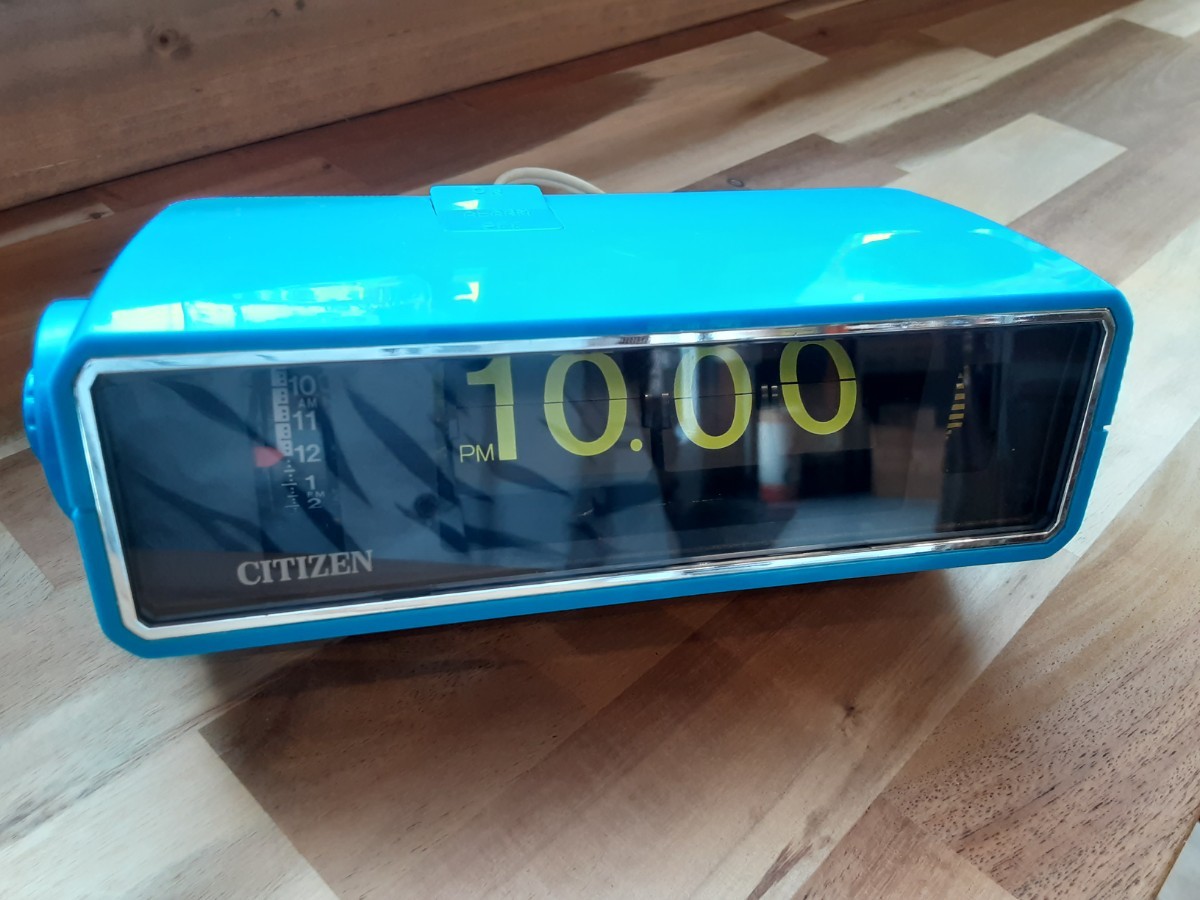 昭和レトロ シチズン ハイリーフカーチス 青 パタパタ時計 2026年最新