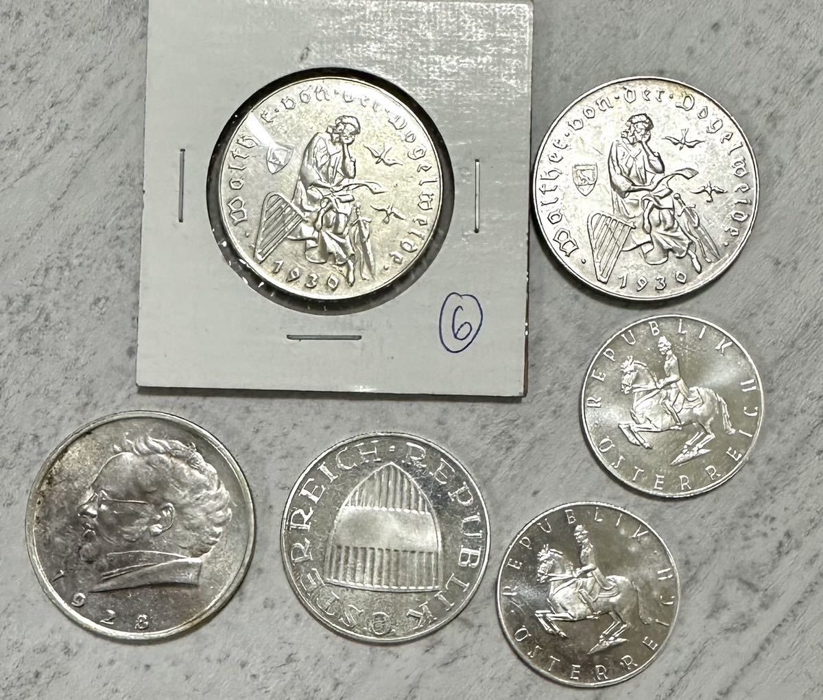 □希少レア□ オーストリア 10シリング 5シリング 2シリング 記念銀貨 銀貨 硬貨 コイン