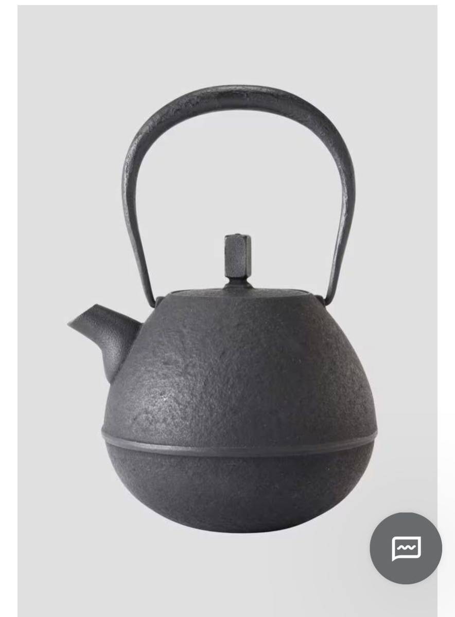 【新品未使用】南部鉄器 急須 鉄瓶 空間鋳造　岩清水久生 鉄急須 岩手 ティーポット 0.5リットル