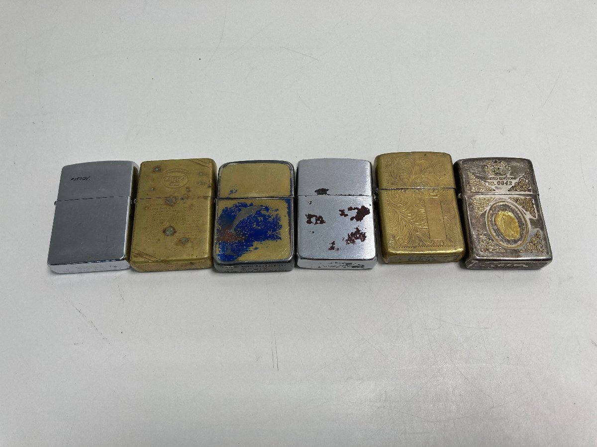【★06-1847】■ジャンク■【6個セット】 ZIPPO ジッポー 中古 現状品 オイルライター（4402）