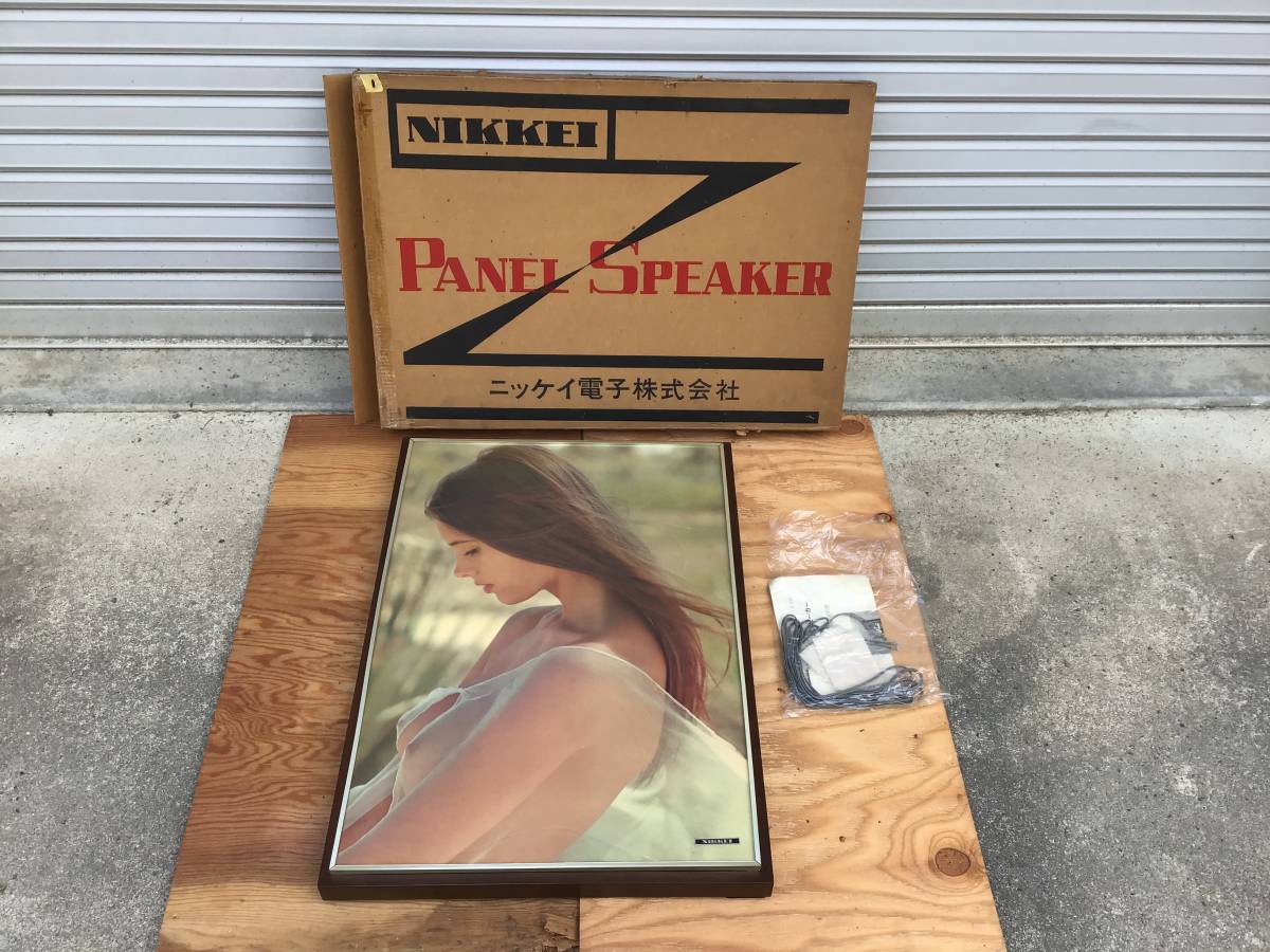 動作確認済　ニッケイ電子株式会社　パネルスピーカー　1　昭和レトロ当時物