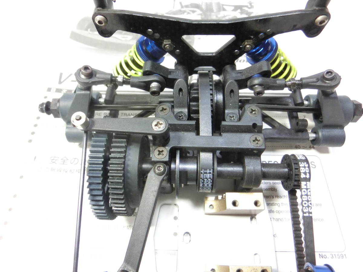 京商 1/10 V-ONE SR 組み立て完成済み パーツ欠品有り 未使用品 京商 1/10エンジンツーリングカー V-ONE-SR 車体のみ 説明書あり