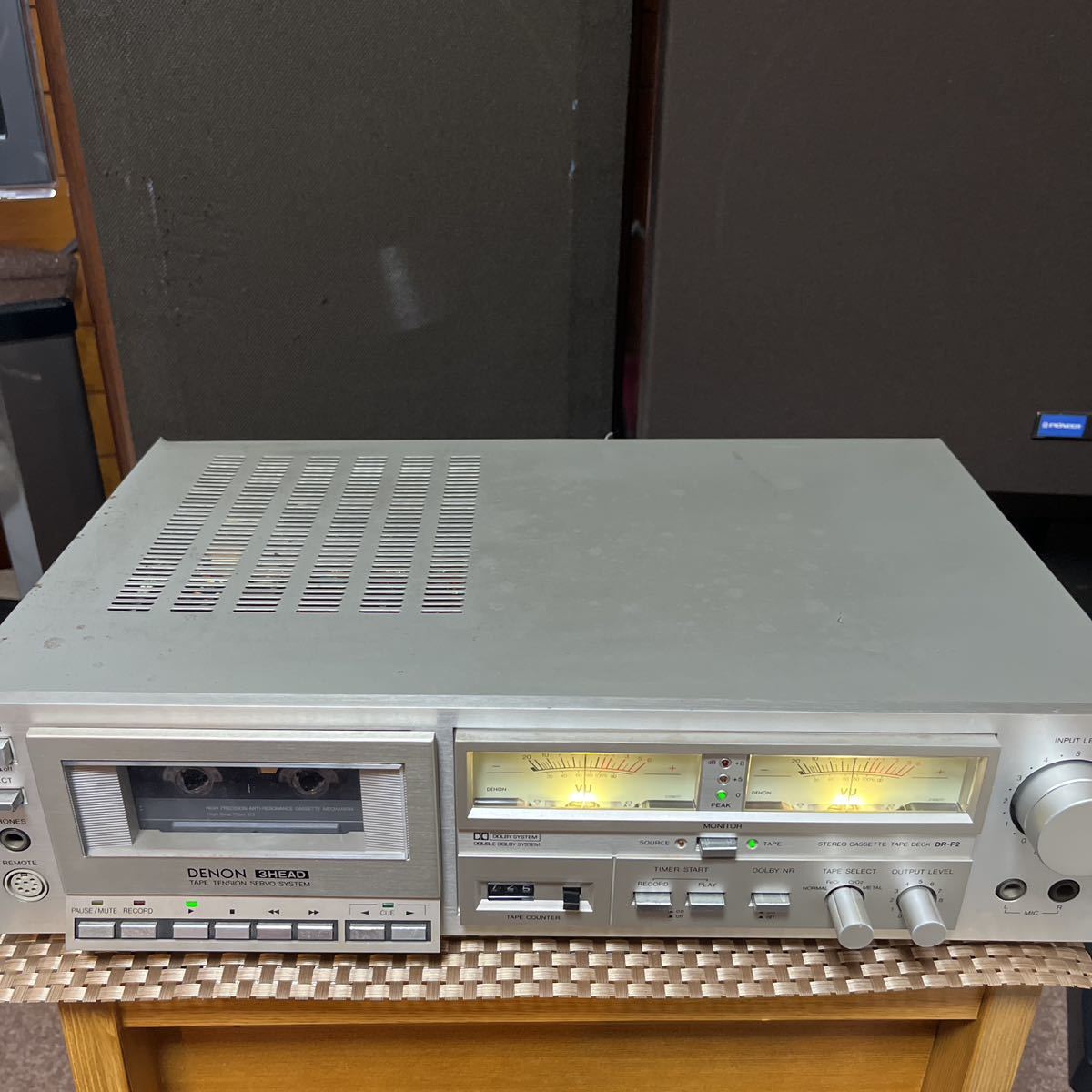 DENON 3HEADカセットデッキ DR-F2 (ドライブベルト、アイドラー等交換