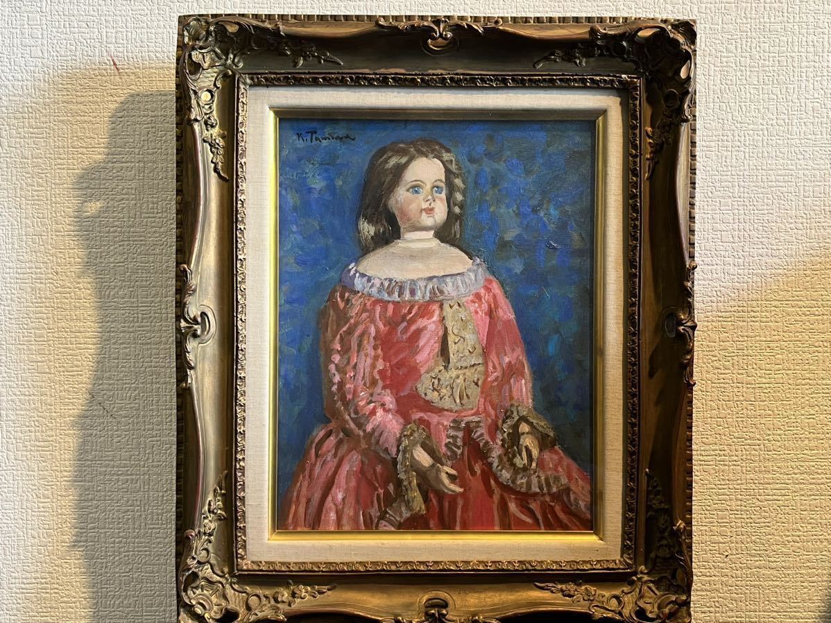 ☆田村孝之介☆「人形」☆6号☆真作保証☆二科会☆