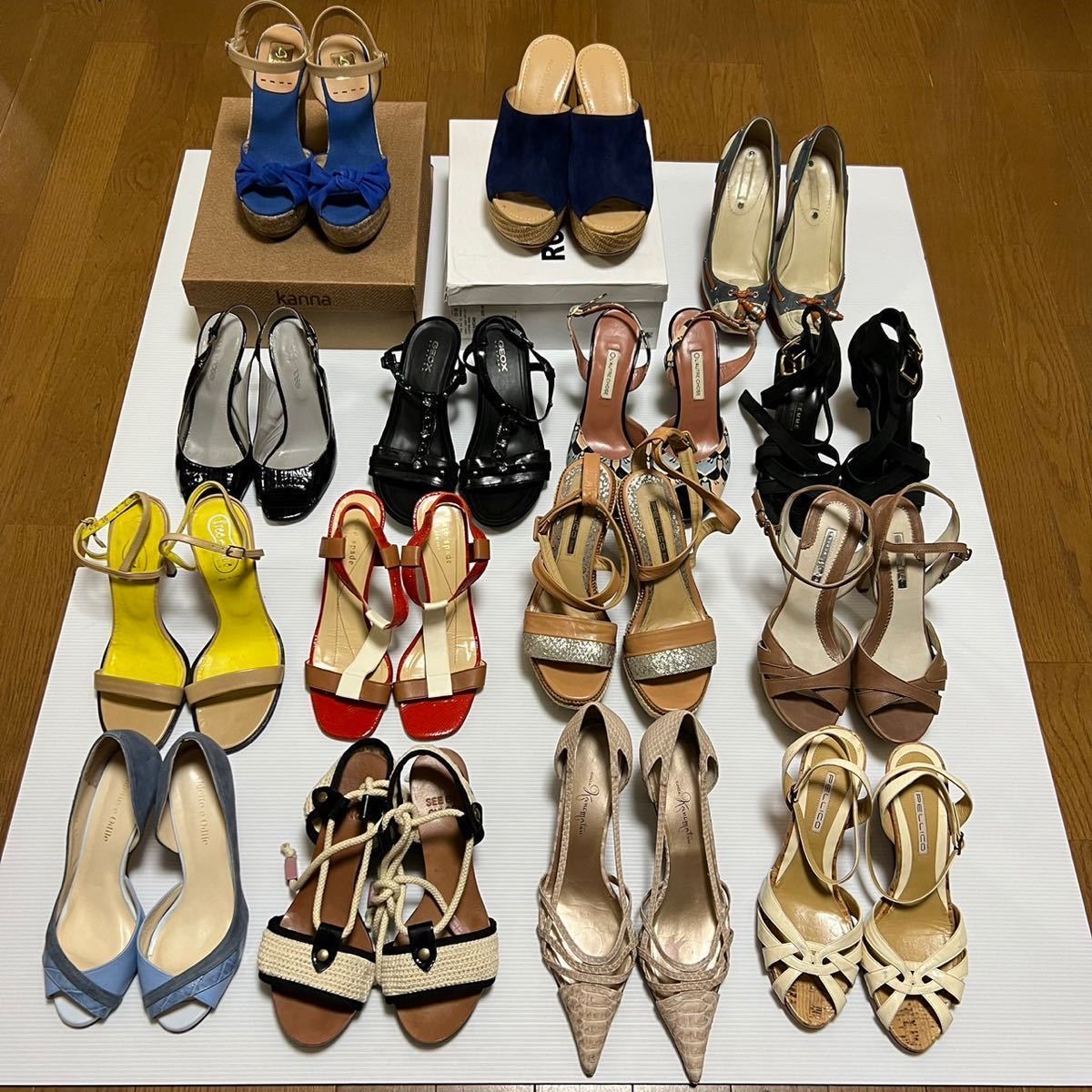 15足まとめ売り】ブランド靴 Chloe セルジオロッシ CELINE PELLICO 