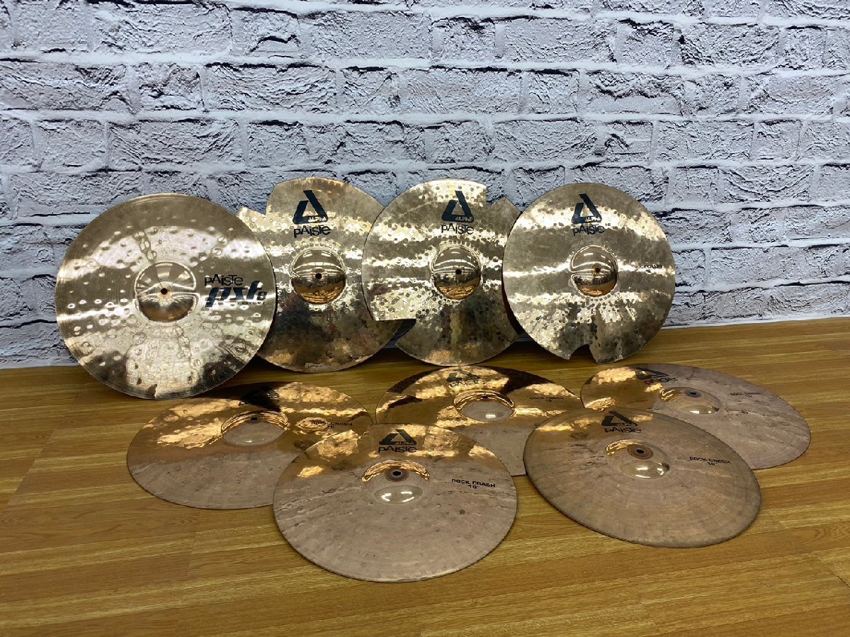 □t1332 ジャンク☆PAISTE パイステ ROCK CRASH 16” 18” クラッシュ