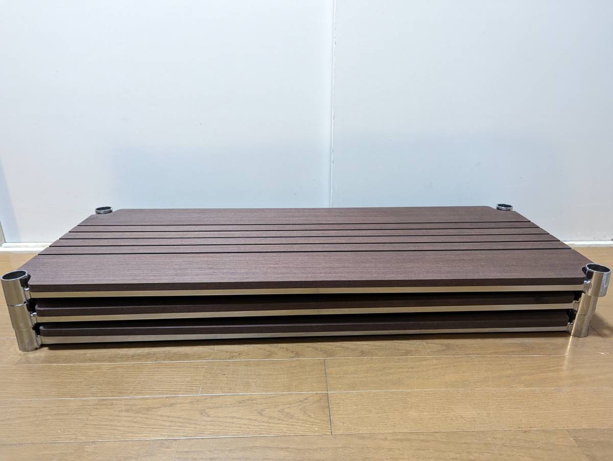 ホームエレクター ブランチシェルフ ダークブラウン 間口900mm×奥行