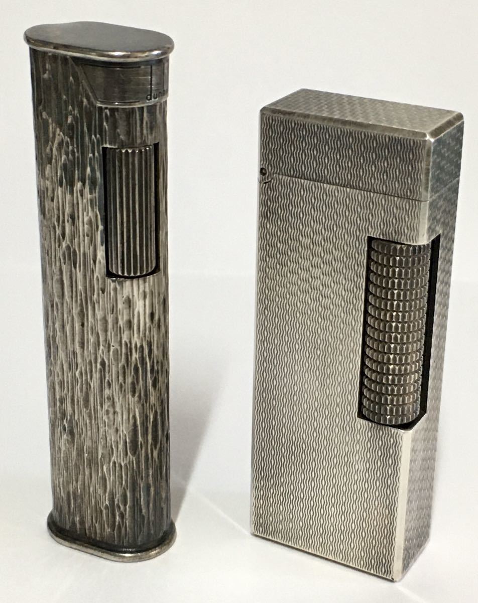 Tc431○dunhill ダンヒル ローラー ガスライター 2点セット 長方形 