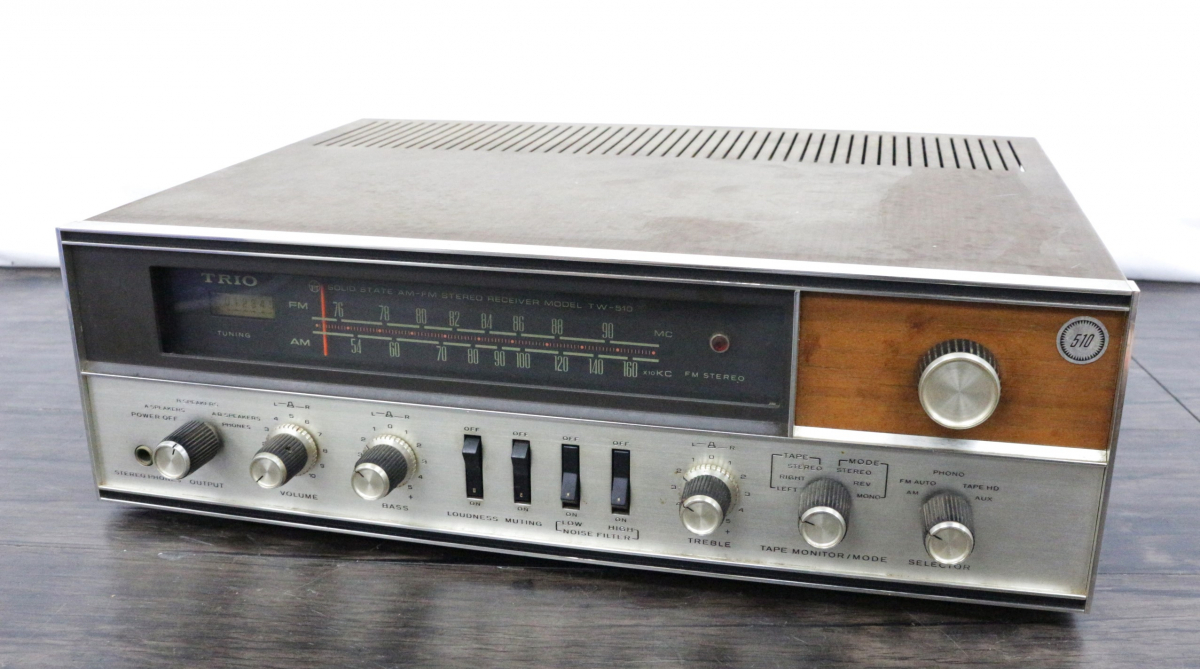 TRIO TW-510 AM/FMステレオレシーバー 行董】TRIO トリオ TW-510 ステレオレシーバー AM/FM オーディオ機器