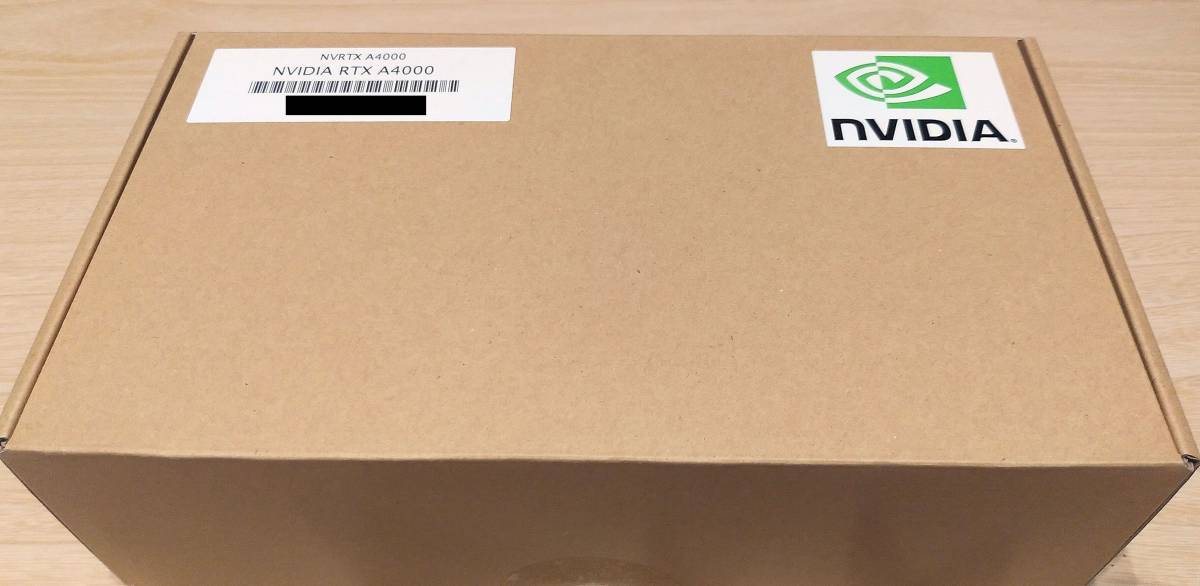 送料無料 未開封品 nVidia RTX A4000 (NVRTXA4000) 16GB GDDR6 AI