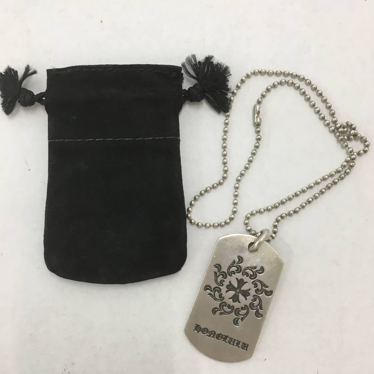 1円～】CHROME HEARTS クロムハーツ Dog Tag ドッグタグ ペンダント CH