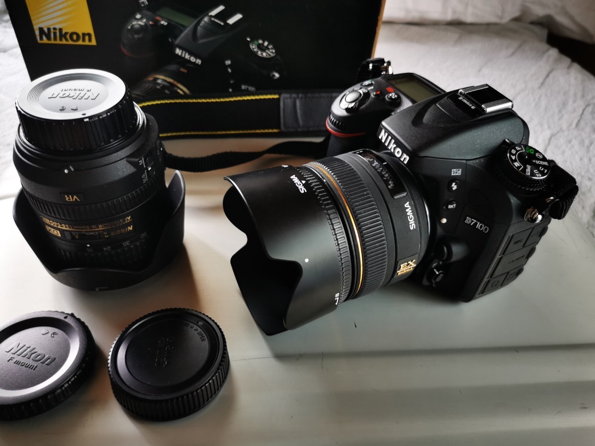 D7100 Nikon ボディ 公式通販 ニコン 美品 レンズキット 元箱付属一式 