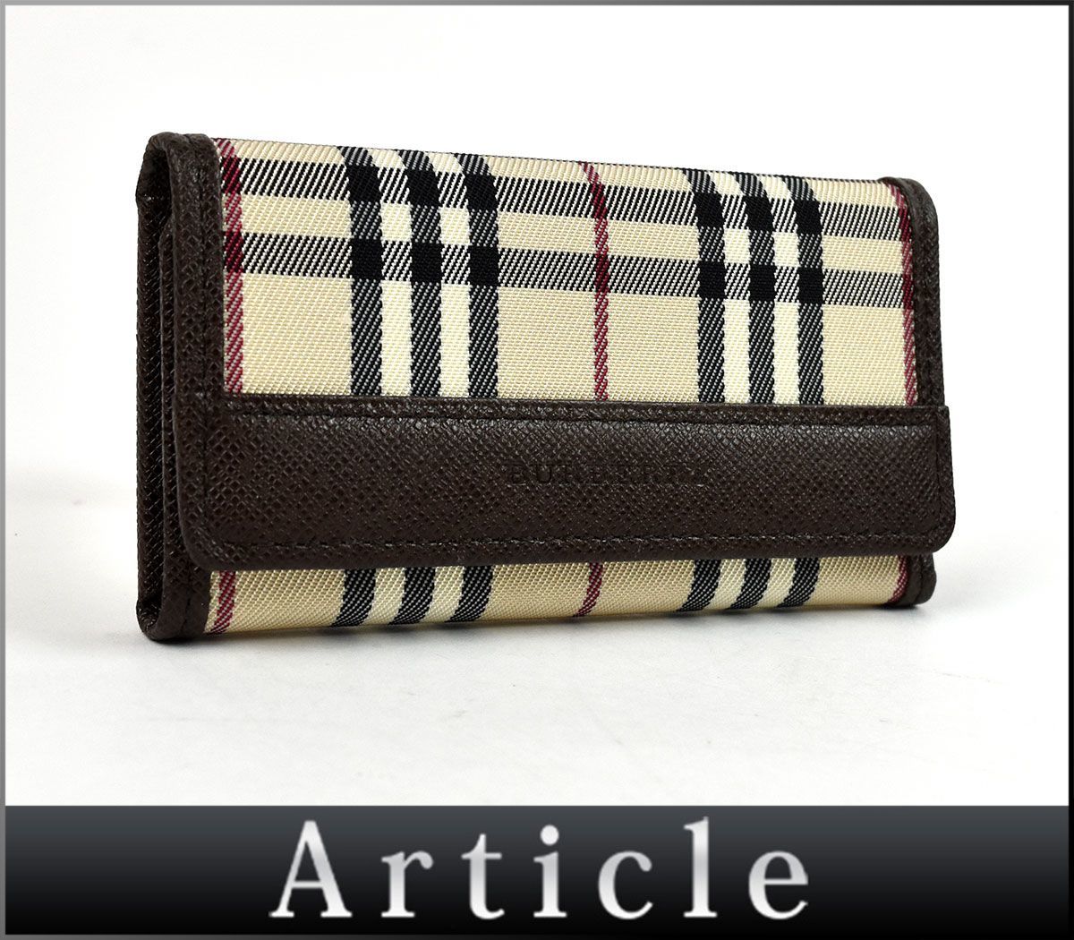 メンズ BURBERRY バーバリー キーケース ノバチェック 5連 新品 美品 箱付