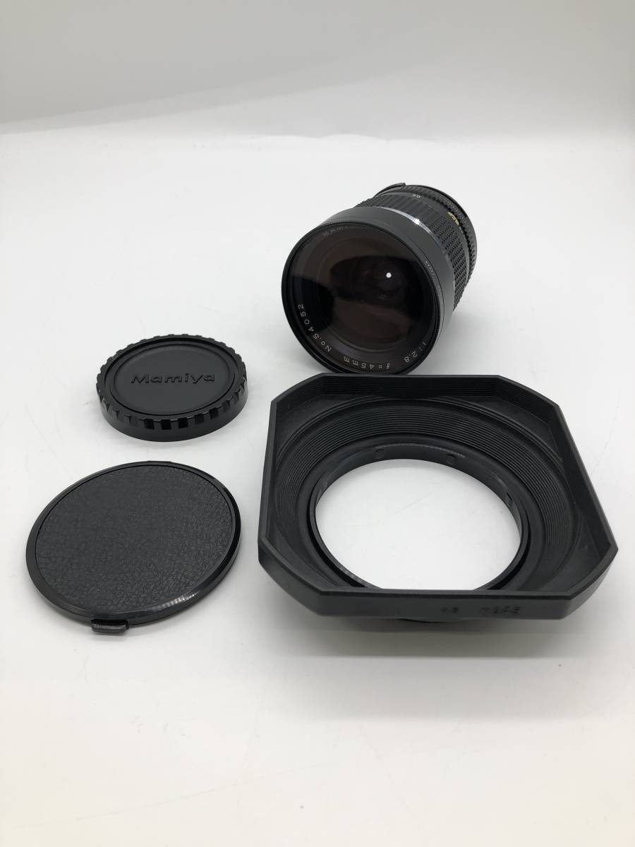 Mamiya マミヤ Sekor C 45mm f/2.8 広角 中判レンズ 動作品 中古品 ☆