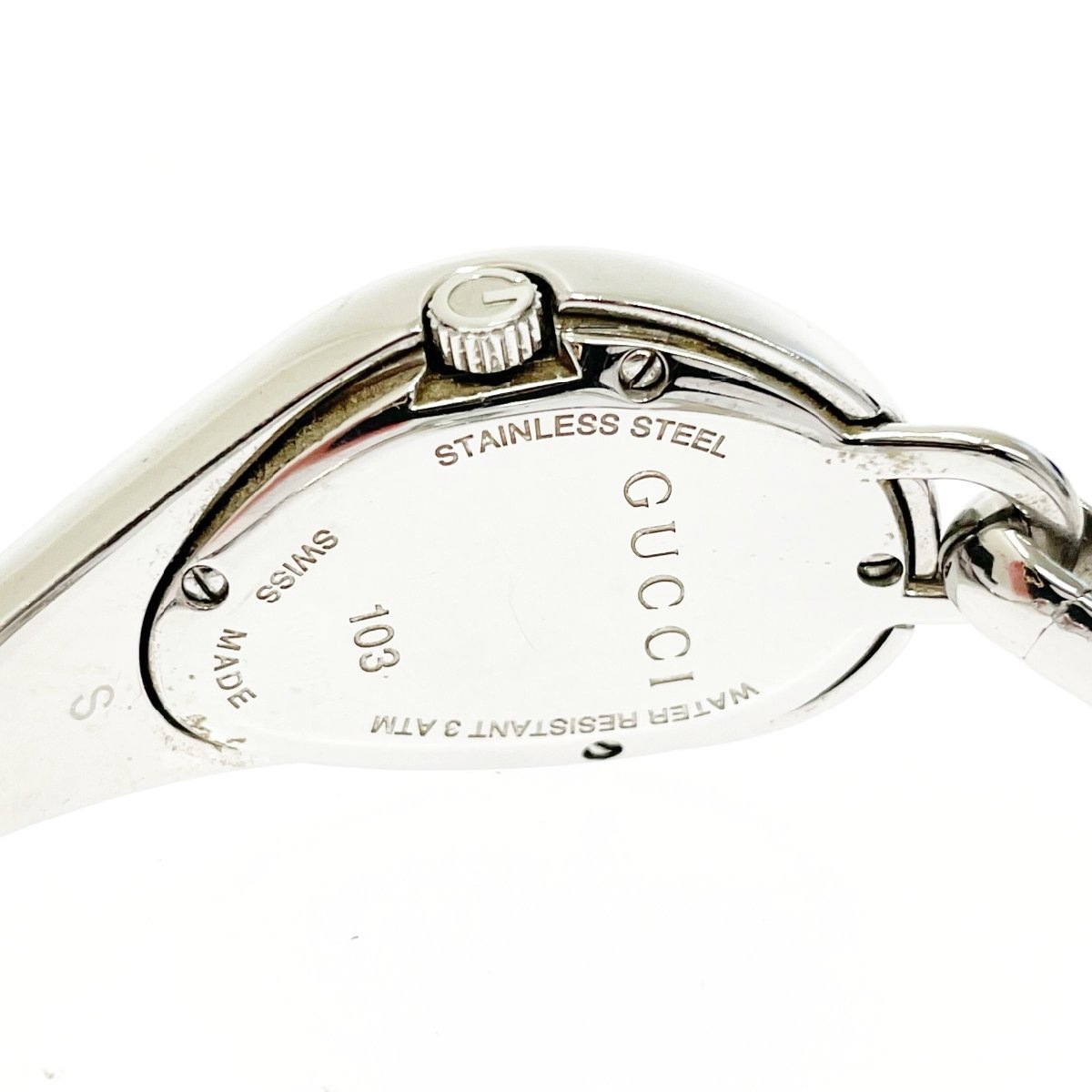 1円スタート】【箱付き】GUCCI グッチ 103 ホースビット SS シルバー