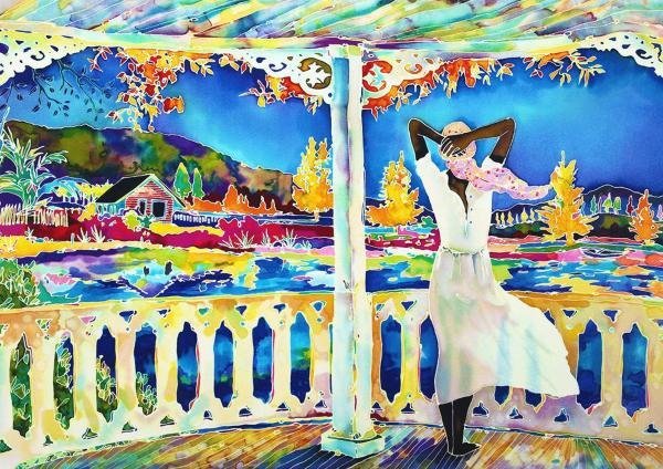 期間限定、値下げ！ ジェニファー・マークス絵画 2026年最新Yahoo!オークション - 「ジェニファーマークス」シルク