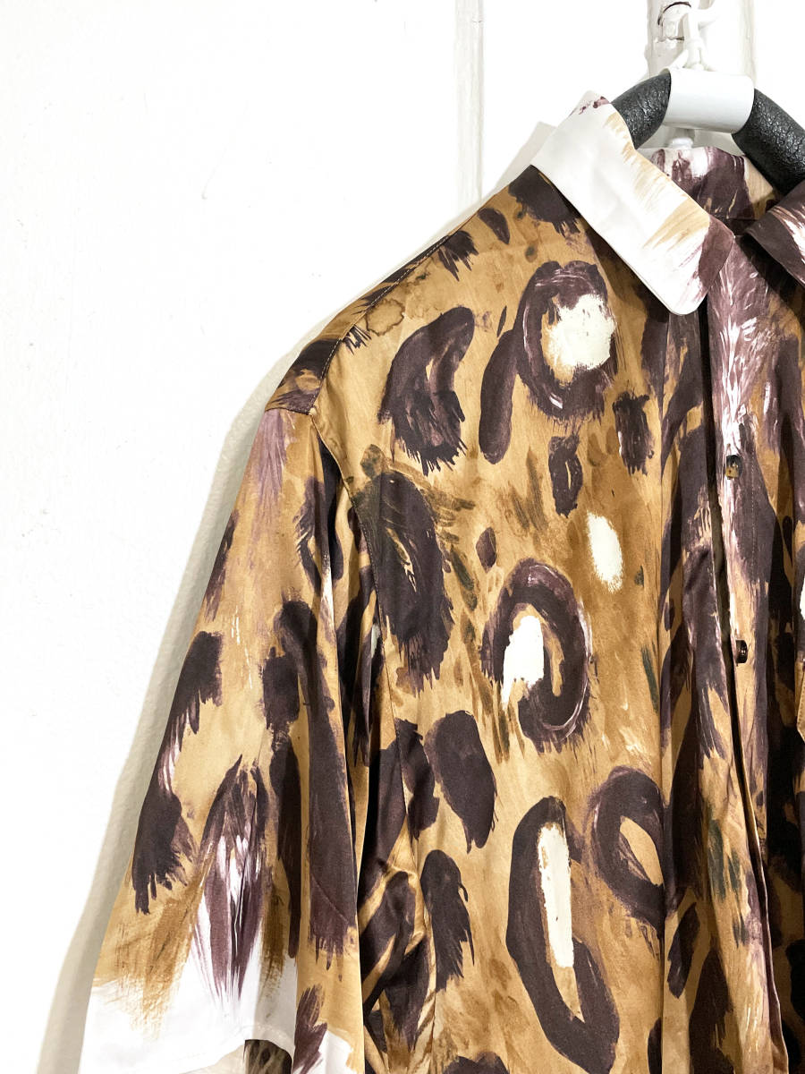 MARNI マルニ プリント サテンシャツ | マルチ 0 長袖 - 19AW ブラウス アニマルプリント Marni JP FARFETCH の