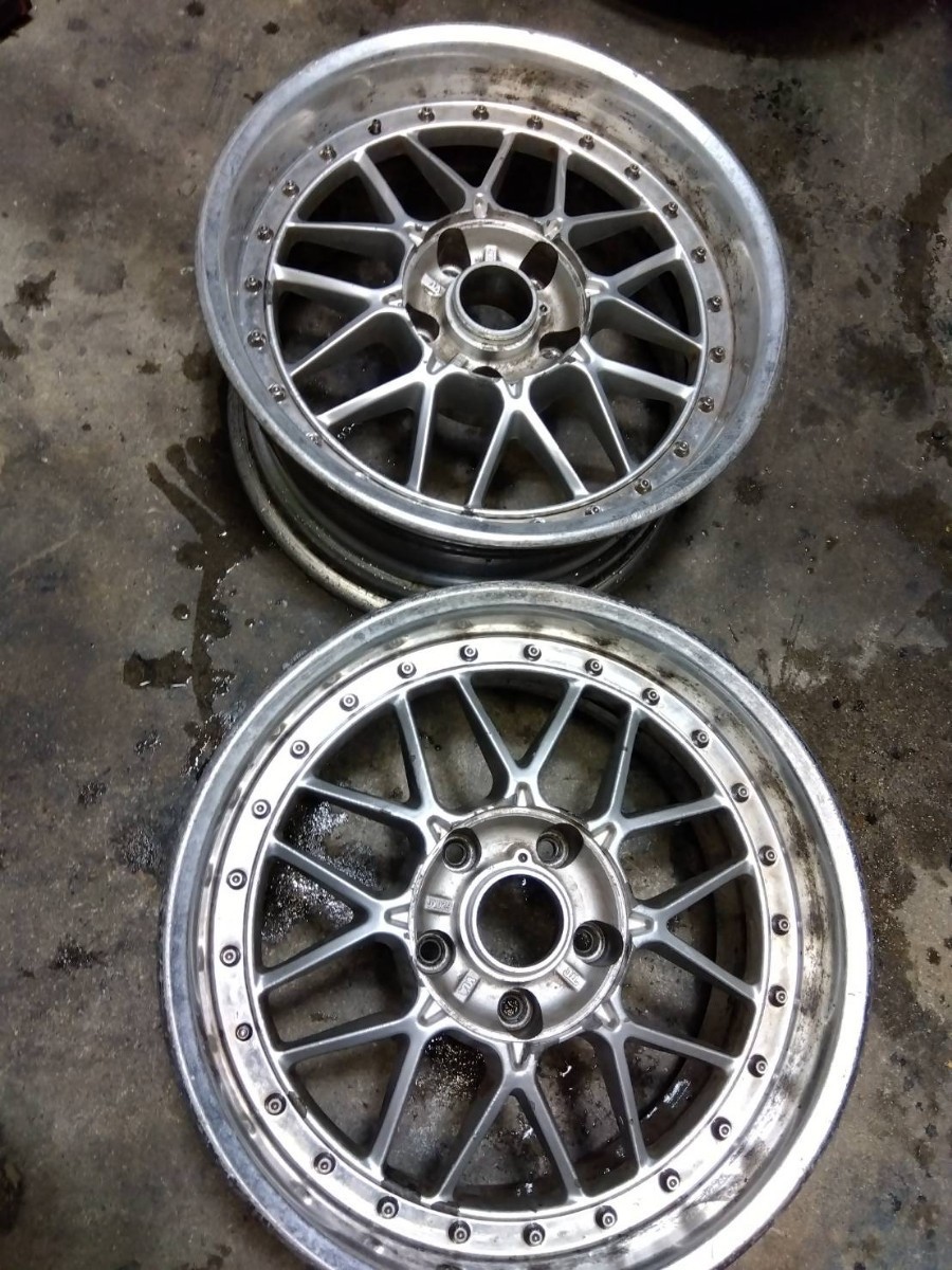 メーカー不明 16インチ メッシュ サイズ不明 ドリケツ WORK RAYS BBS PCD114.3 5穴 2本