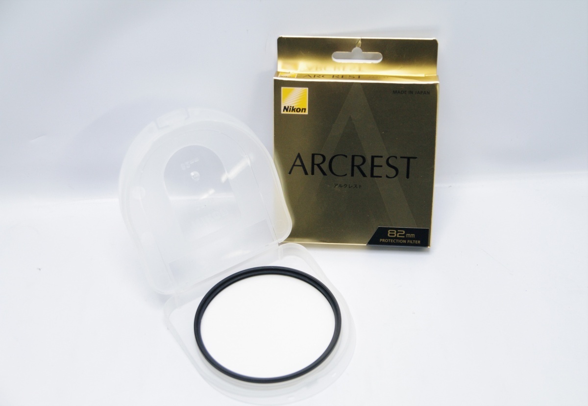 1* ニコン ARCREST アルクレスト 82mm プロテクションフィルター 0.1% 中古品 Nikon　AR-PF82　管3