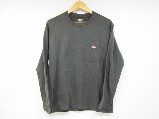 DANTON/ダントン ポケット付長袖Tシャツ ロンT ポケT カットソー メンズ サイズ : 40(L) グレー
