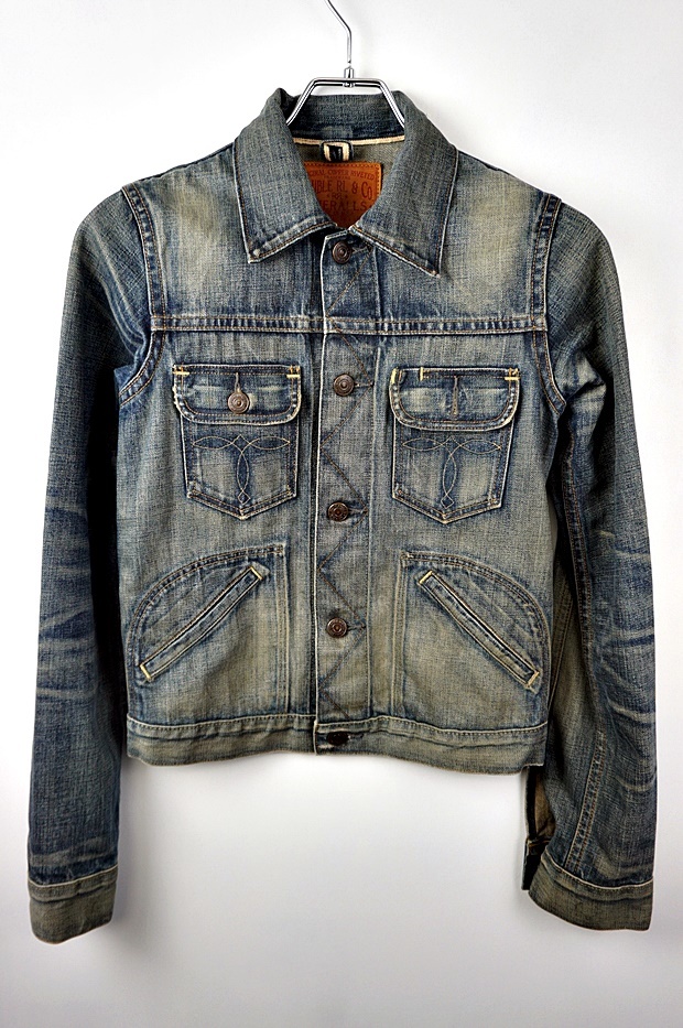 I103　USA製　DOUBLE RL　RRL　ラルフローレン　ダブルアールエル　LOT016　ジージャン　デニムジャケット　サイズ1　women's