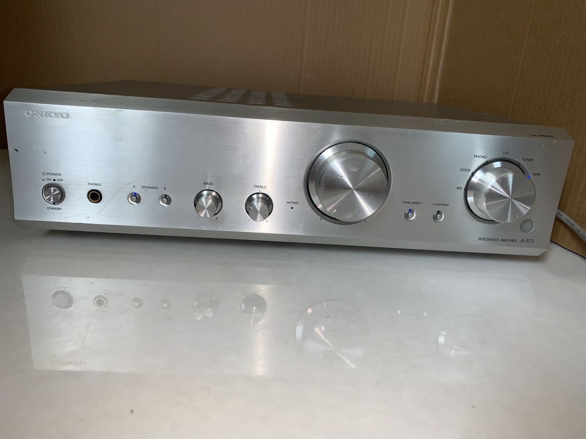 ONKYO オンキョー アンプ シルバー A-973 アンプ ONKYO 【公式通販】