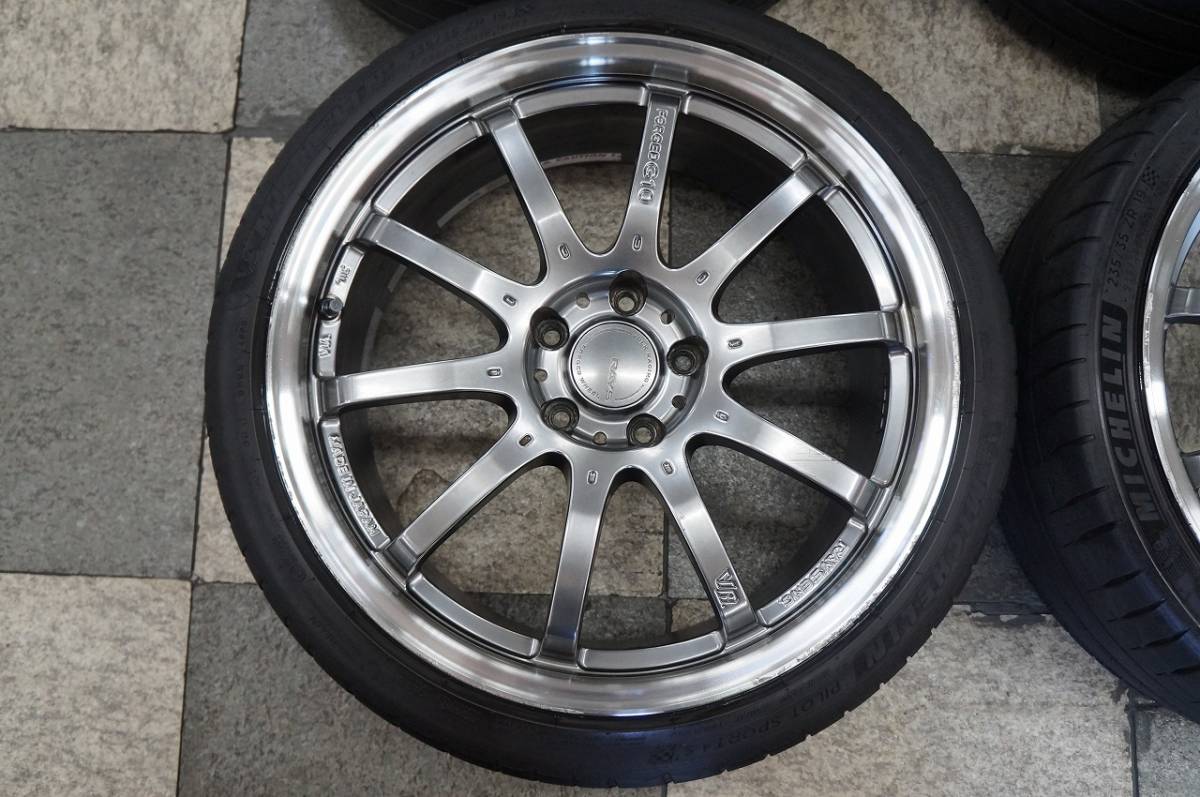 廃盤 鍛造 19インチ RAYS レイズ VR ボルクレーシング TE37 FORGED 8.5