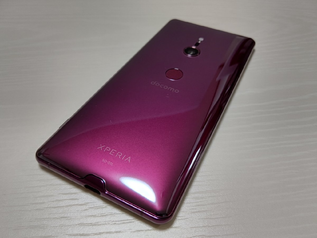 ☆【33343WM】 完動品 docomo SO-01L SONY Xperia XZ3 ボルドーレッド