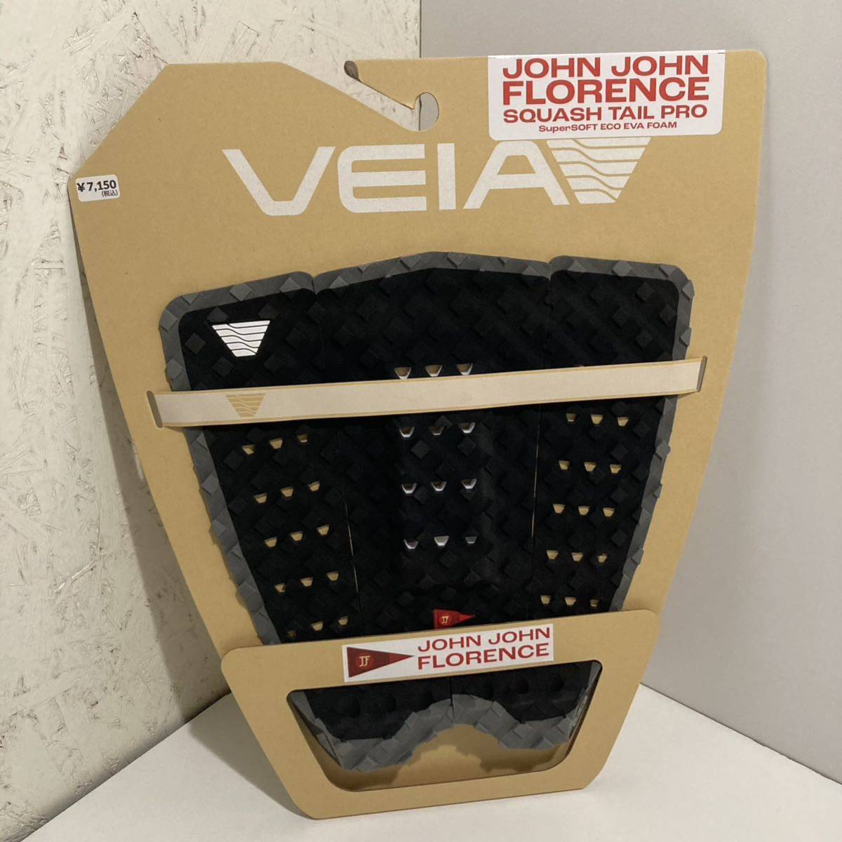 新品 サーフィン デッキパッド VEIA JJF Pro Squash NIGHT STORM ジョン ジョン フローレンス ブラック グレー テール グリップ ヴェア