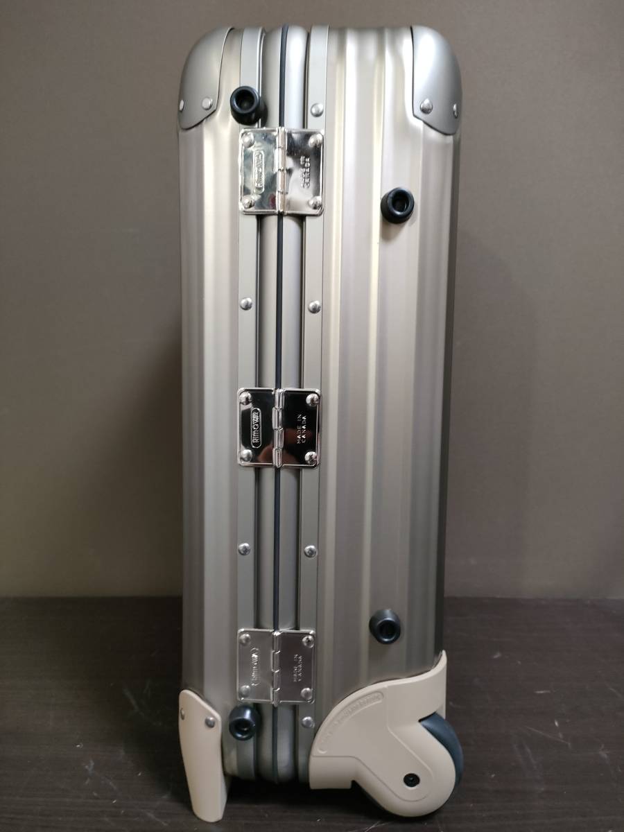 RIMOWA 稀少廃盤2輪トパーズチタニウムキャビントロリー 2011年製新品 