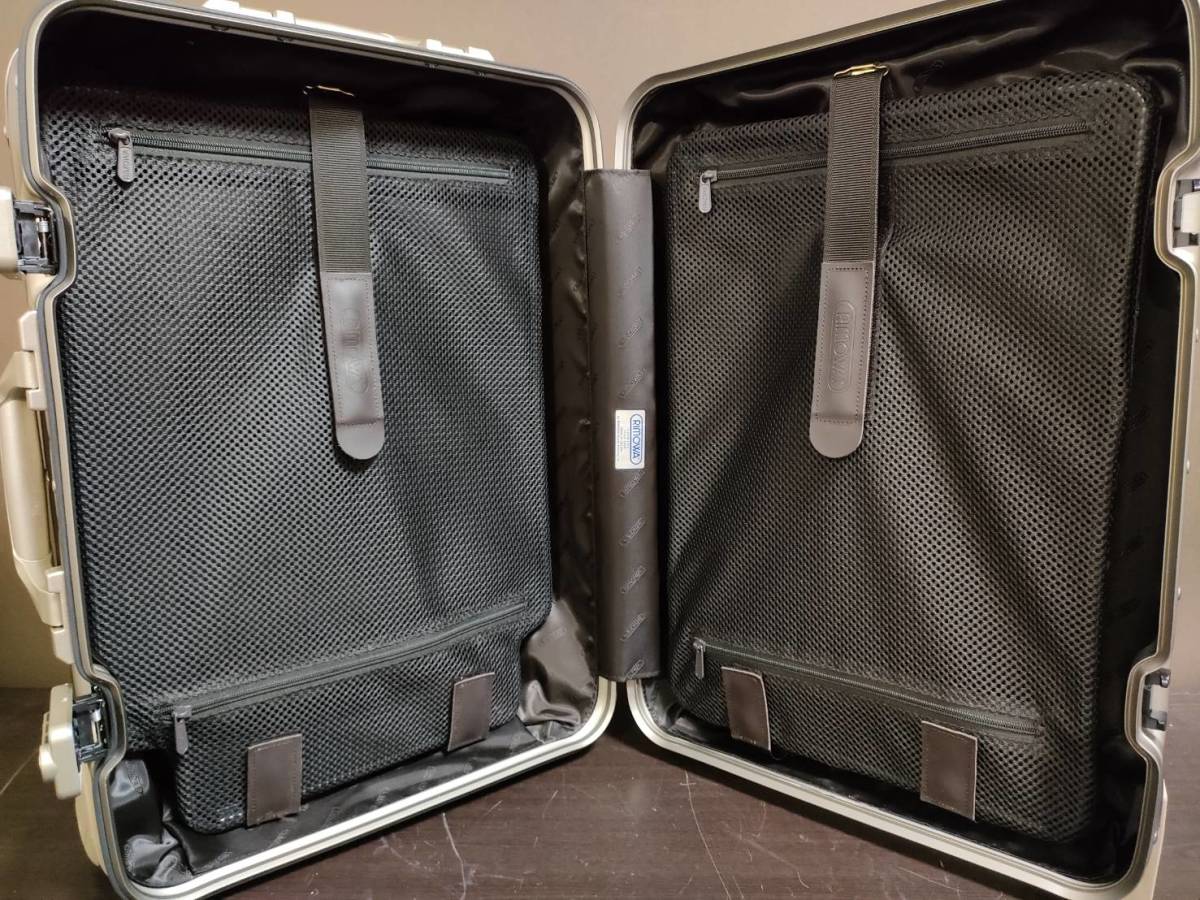 RIMOWA 稀少廃盤2輪トパーズチタニウムキャビントロリー 2011年製新品