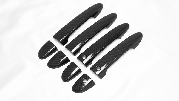 マツダ アクセラ BM 系 イミテーション カーボンドア ハンドル カバー アドバンスキー対応