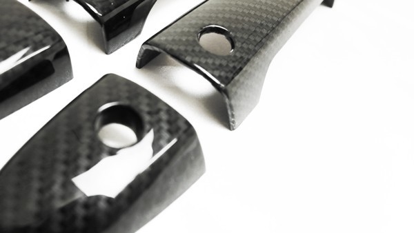 マツダ アクセラ BM 系 イミテーション カーボンドア ハンドル カバー アドバンスキー対応