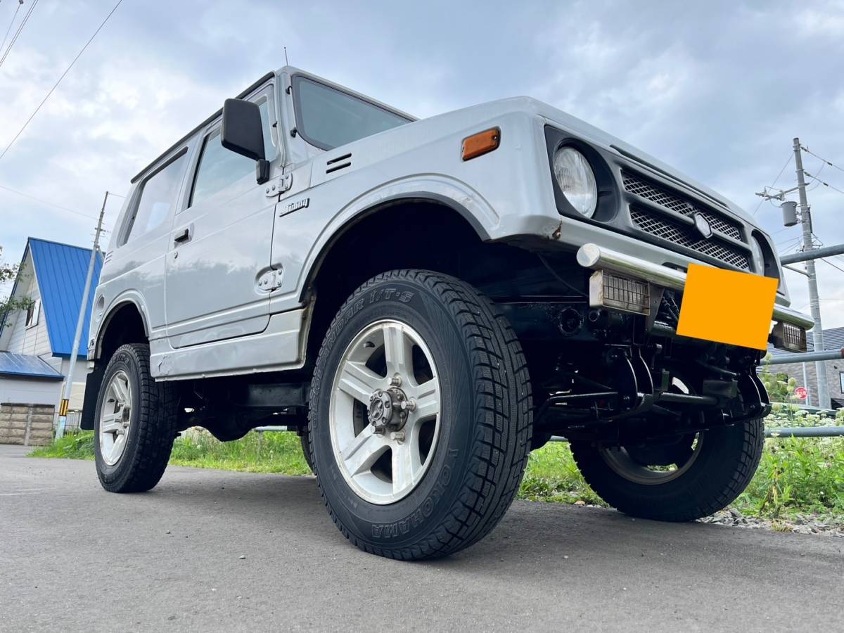 ジムニー　JA11 改　公認車　社外シャックル　ブロック　エアコン　後期最終型　オートマ　タイベル交換済み　車検取り立て渡し　売り切り