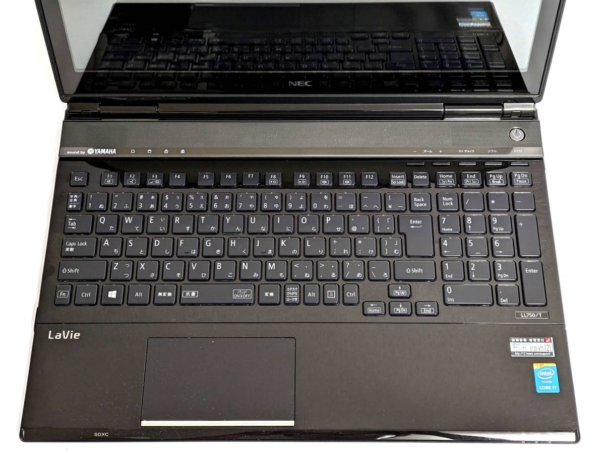 ノートPC 富士通 LIFEBOOK AH47/K core i7-3632QM メモリー8GB 富士通