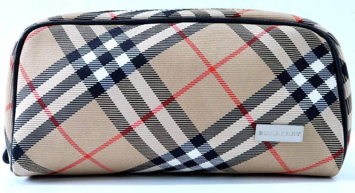 BURBERRY クラッチバッグ バーバリー ノバチェック×シャドーホース