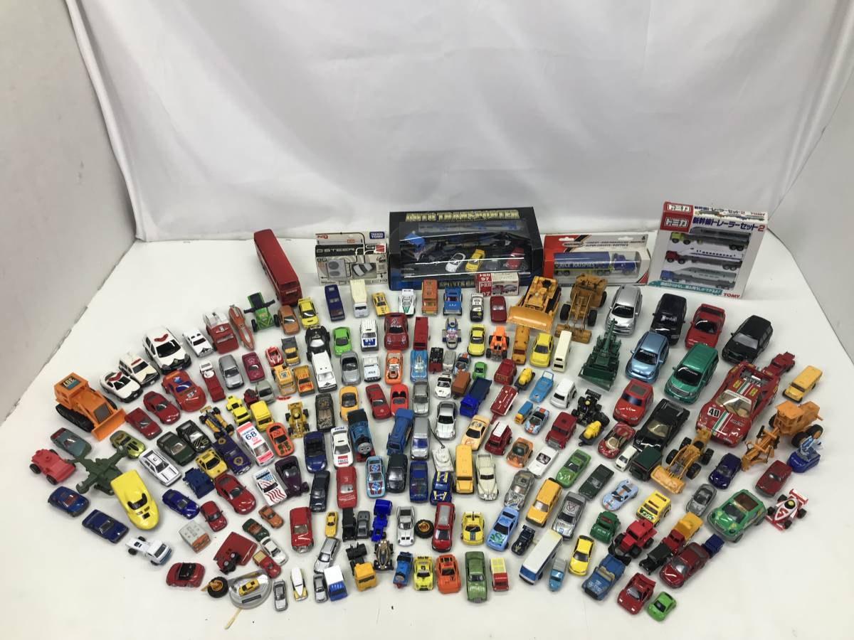 3590】[1円～] ジャンク おもちゃ ミニカー まとめ 乗用車 大型車 建設