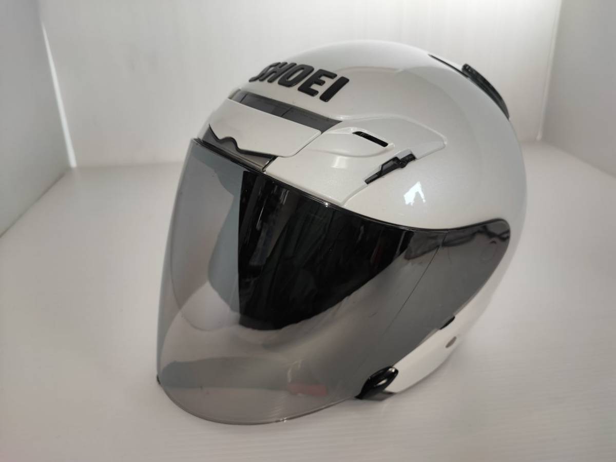 SHOEI J-FORCEⅢジェットヘルメット ホワイトミラーシールド 【公式通販】