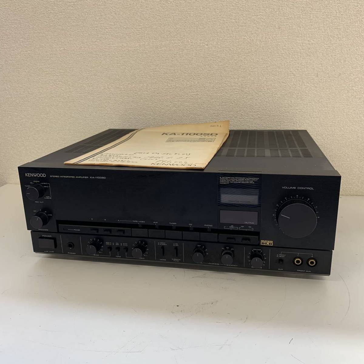 KENWOOD プリメインアンプKA-1100SD 【D4】 KENWOOD KA-1100SD