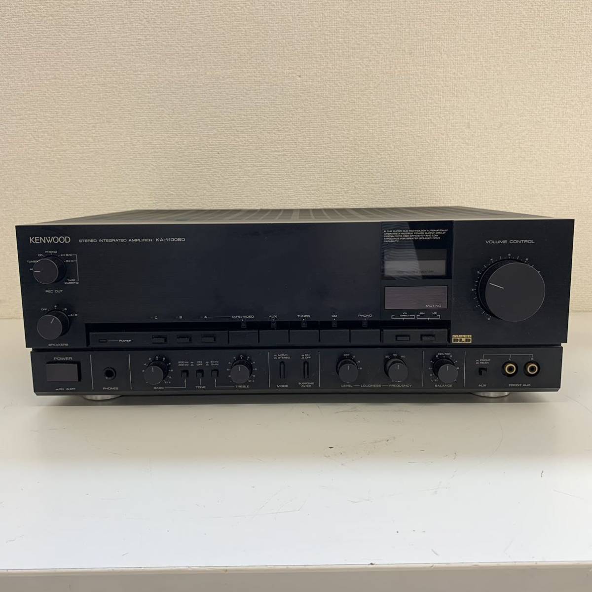 D4】 KENWOOD KA-1100SD プリメインアンプ ケンウッド ステレオアンプ