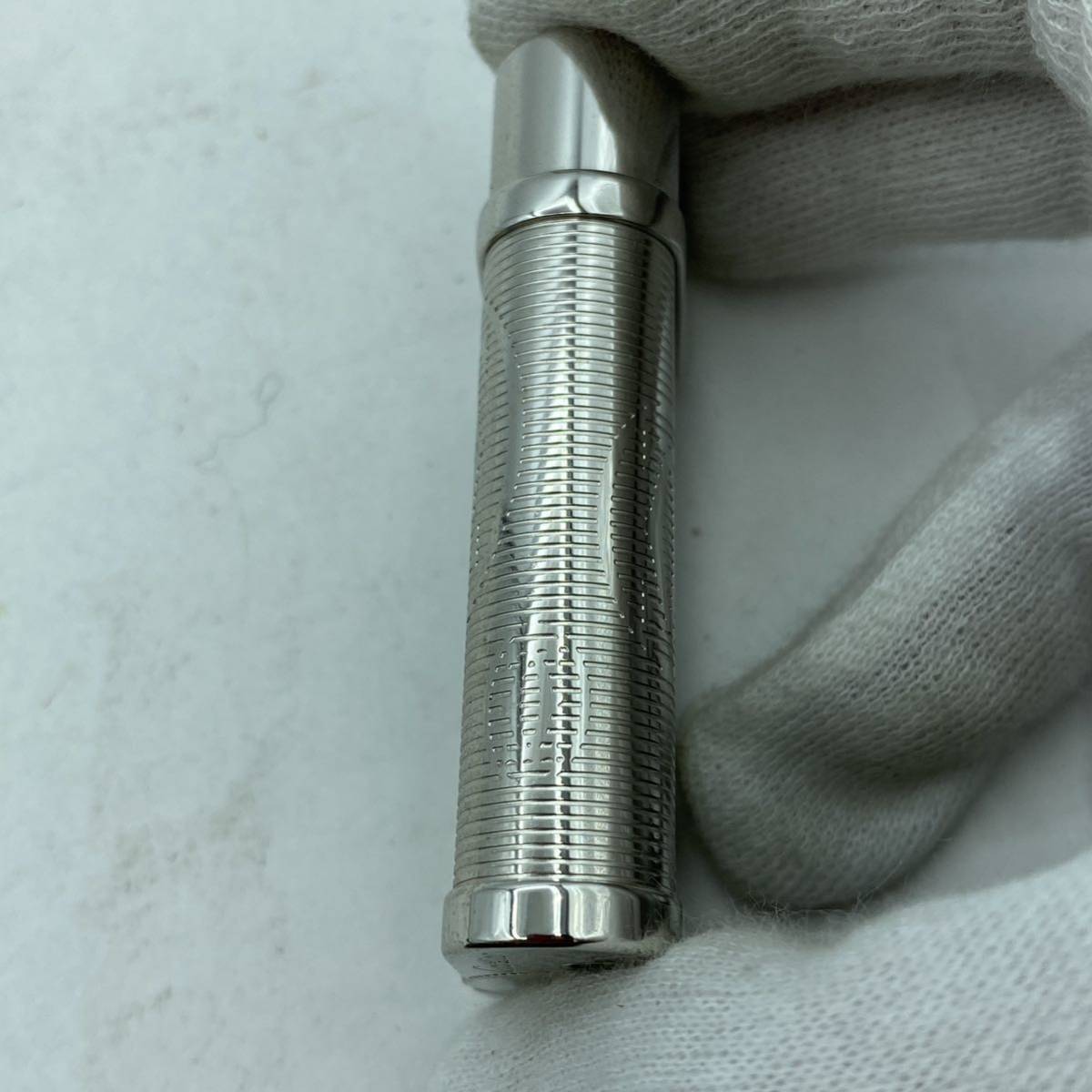 Cartier スターリングシルバー卓上スパイス4個セット B-10-196】ライター Cartier カルティエ シルバーカラー ロゴ 箱付き