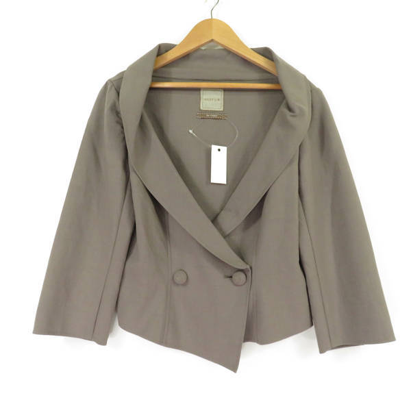 美品 DAISYLIN デイジーリン -32385 ジャケット ブラウン系 40 ウール他 レディース AY2951A58