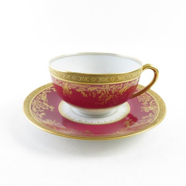 美品 アビランド ポンパドール カップ＆ソーサー 1客 SC7585A2